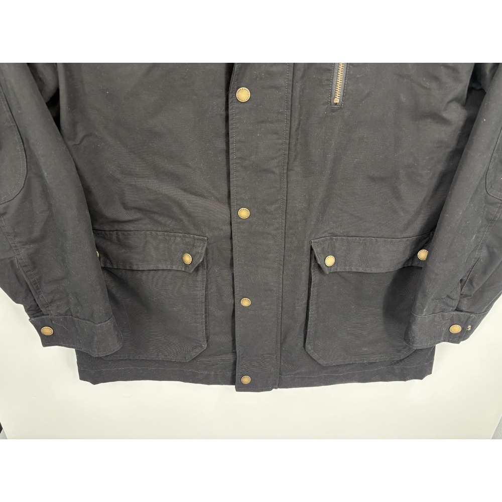 RODD & GUNN Harper Waxed Men's Jacket Field Style XL Black Barn Chore, Italy - Picture 4 of 8